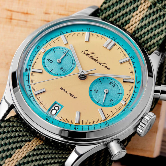 ADDIESDIVE 38mm VK64 Chronograph Watch AD2095