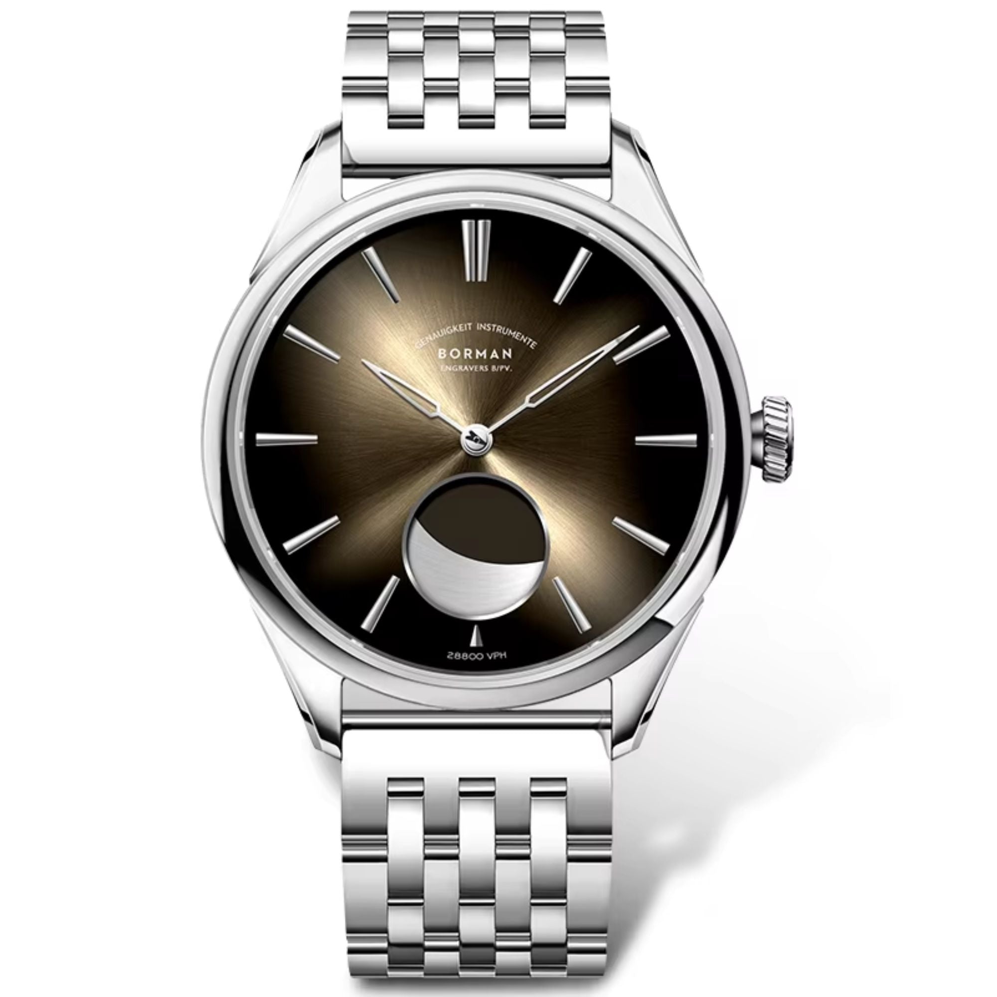 BORMAN Mens Automatic Watch with Moonphase