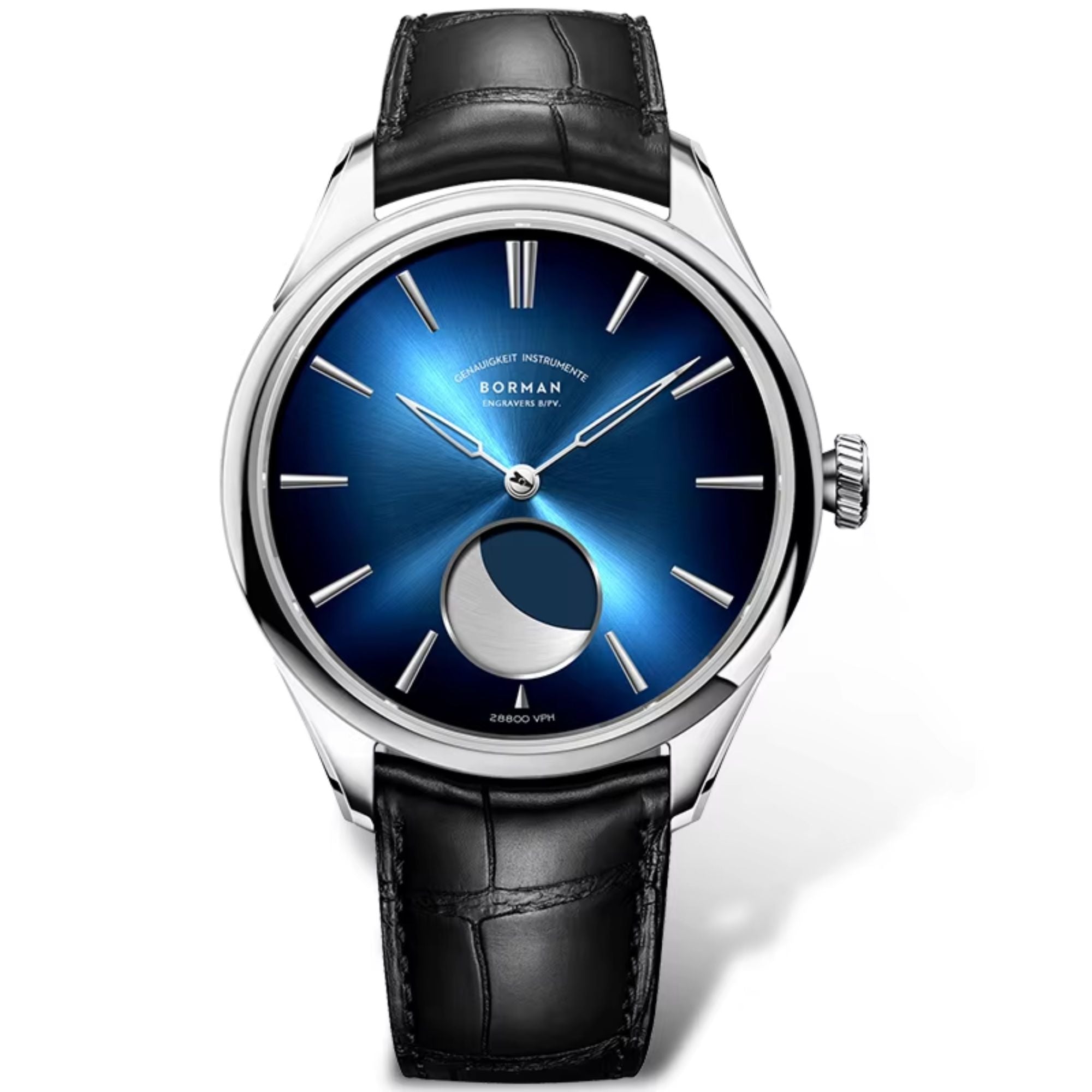 BORMAN Mens Automatic Watch with Moonphase