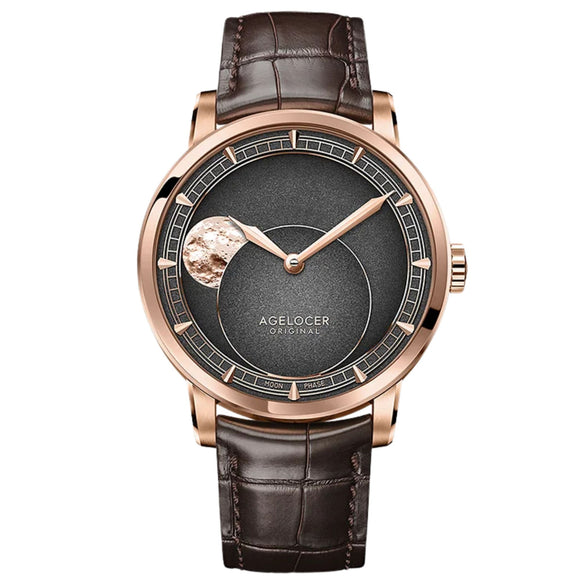AGELOCER Major Breakthrough 29.51-Days MoonPhase Original Astronomer Men's Mechanical Watch