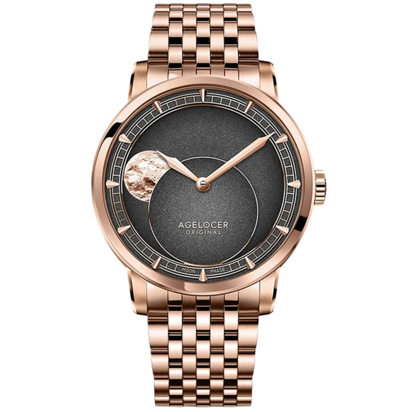AGELOCER Major Breakthrough 29.51-Days MoonPhase Original Astronomer Men's Mechanical Watch