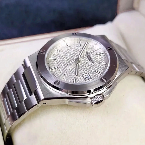 SPECHT&SOHNE Elegant Men's Japan Miyota 8215 Automatic Mechanical Watch Stainless Steel Sapphire Crystal 50m Waterproof Luminous Sports Wristwatches