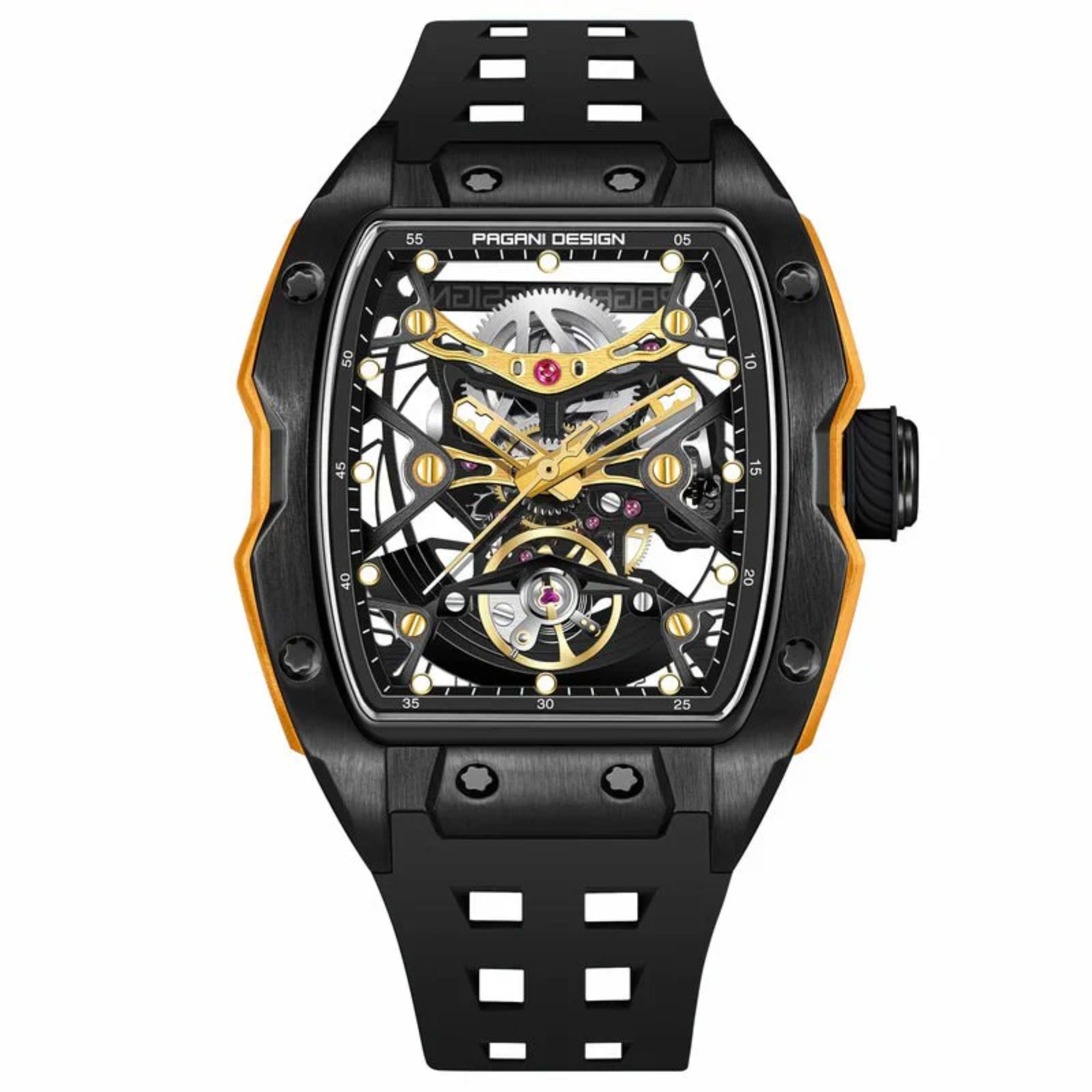 Pagani Design PD-YS018 Tonneau Mechanical Watch Men's 42MM 50M Waterproof Fashion Automatic Mechanical Watch