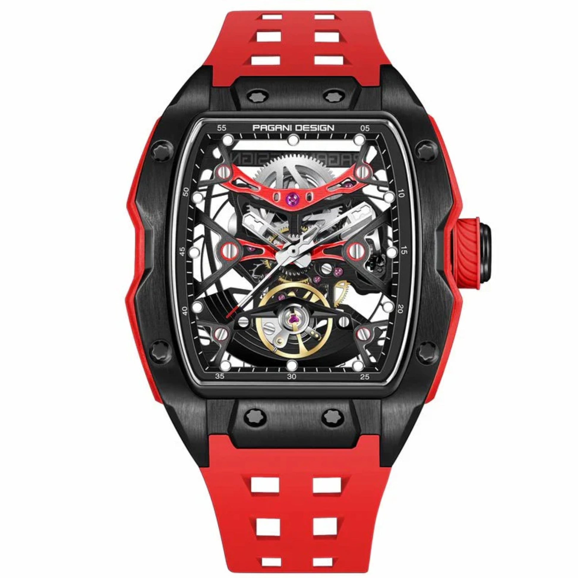 Pagani Design PD-YS018 Tonneau Mechanical Watch Men's 42MM 50M Waterproof Automatic Mechanical Watch