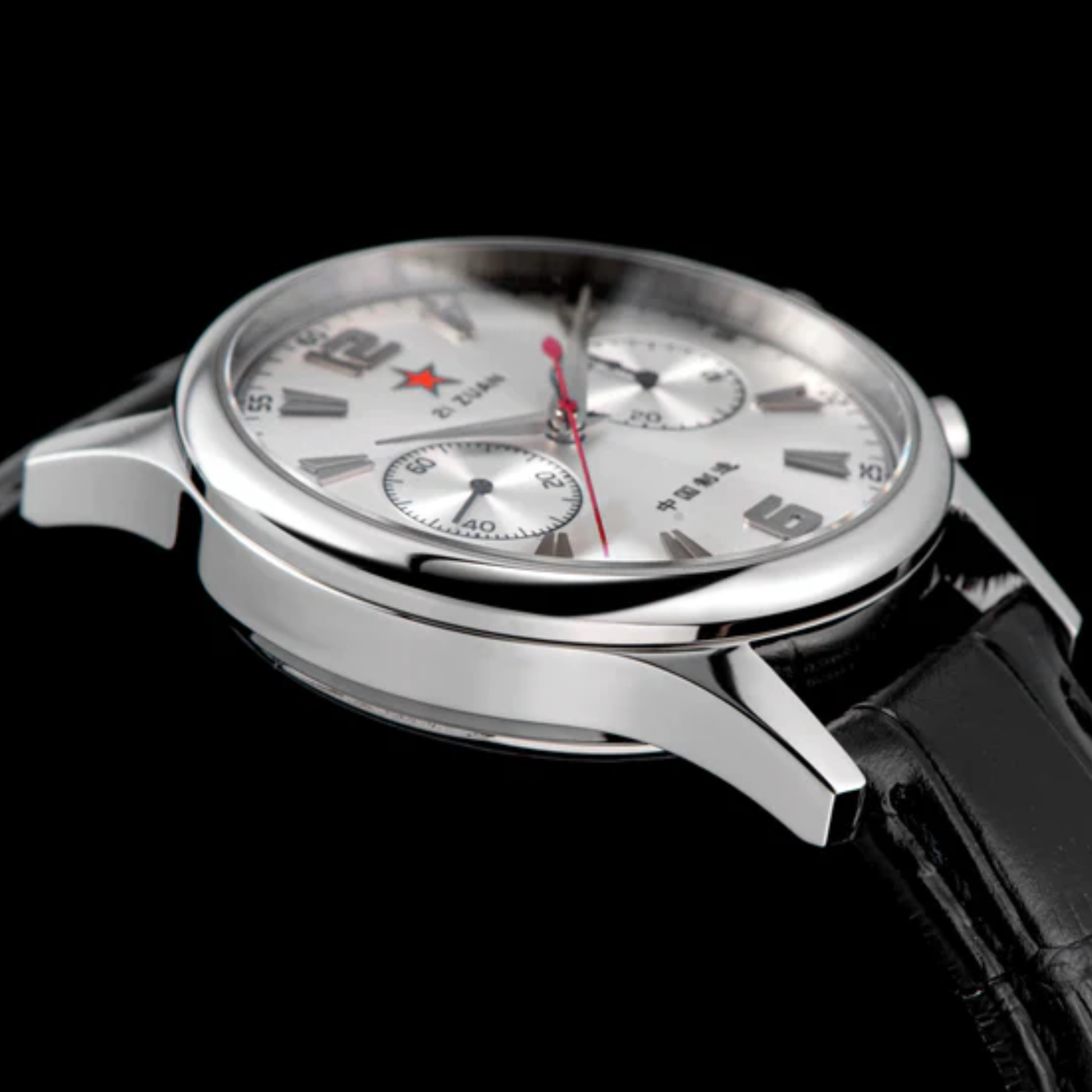 Sugess Seagull Movement Watch SU1963S 1963 40mm Silver Dial Swan Neck Regulator