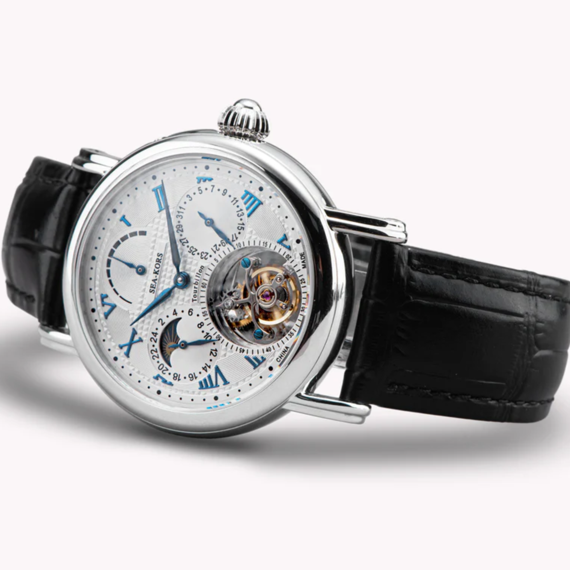 Suges Seakors Tourbillon SE8007SW Blue Indices