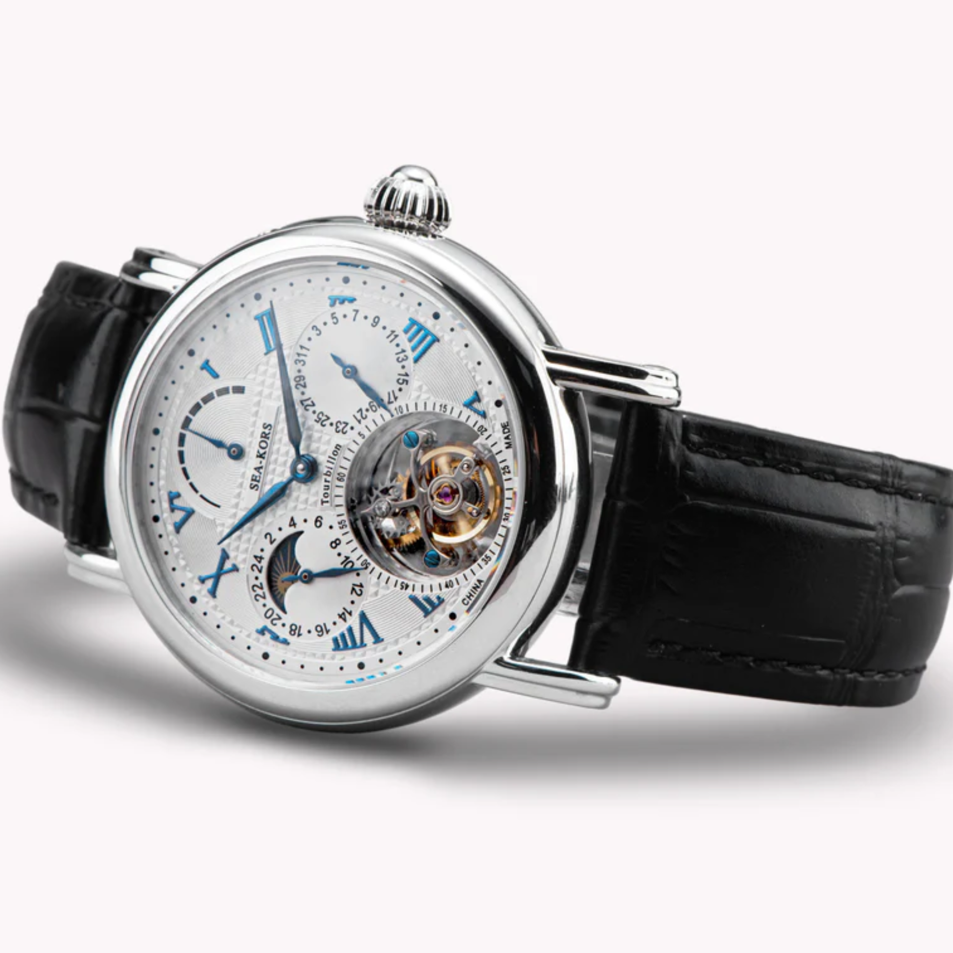 Suges Seakors Tourbillon SE8007SW Blue Indices