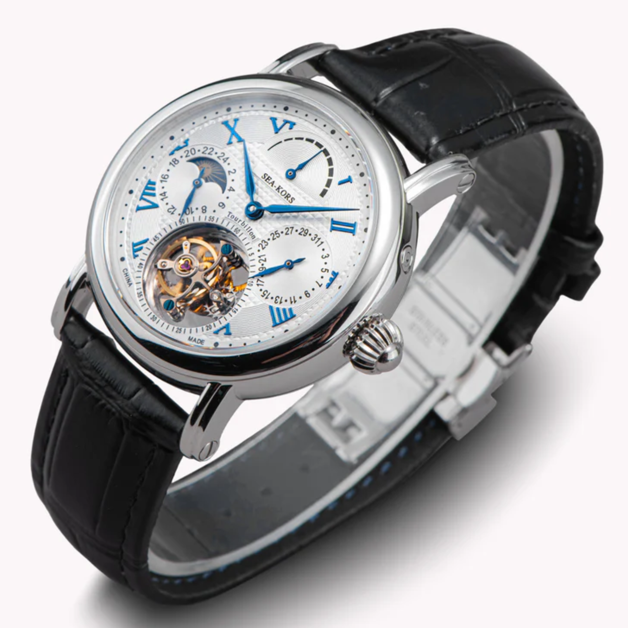 Suges Seakors Tourbillon SE8007SW Blue Indices