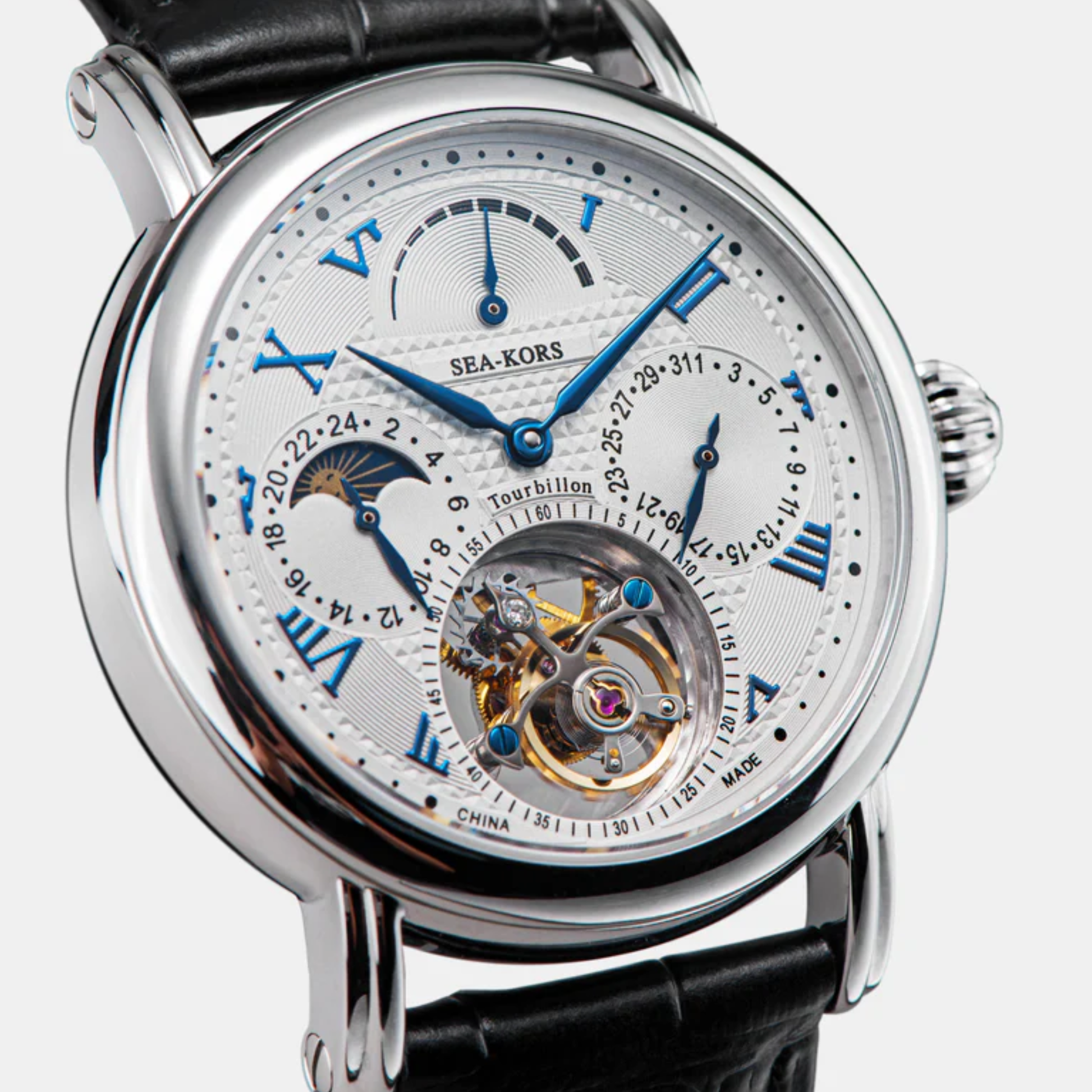 Suges Seakors Tourbillon SE8007SW Blue Indices