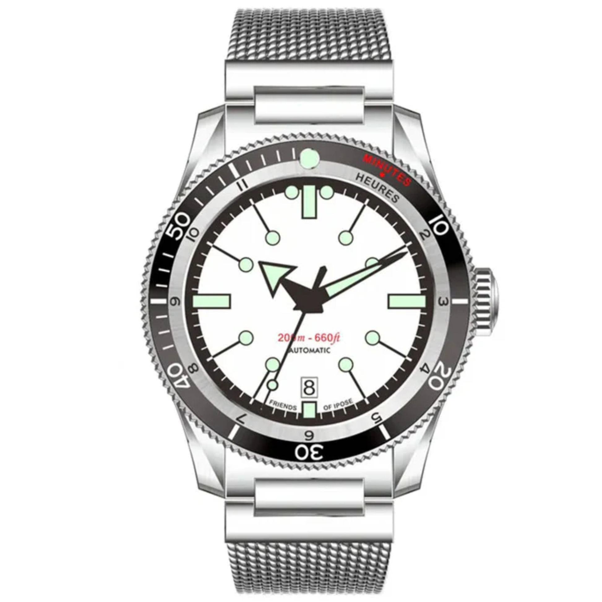 IXDAO 5303 Dive Watch for 40mm GMT Automatic with ETA-2824 Movement