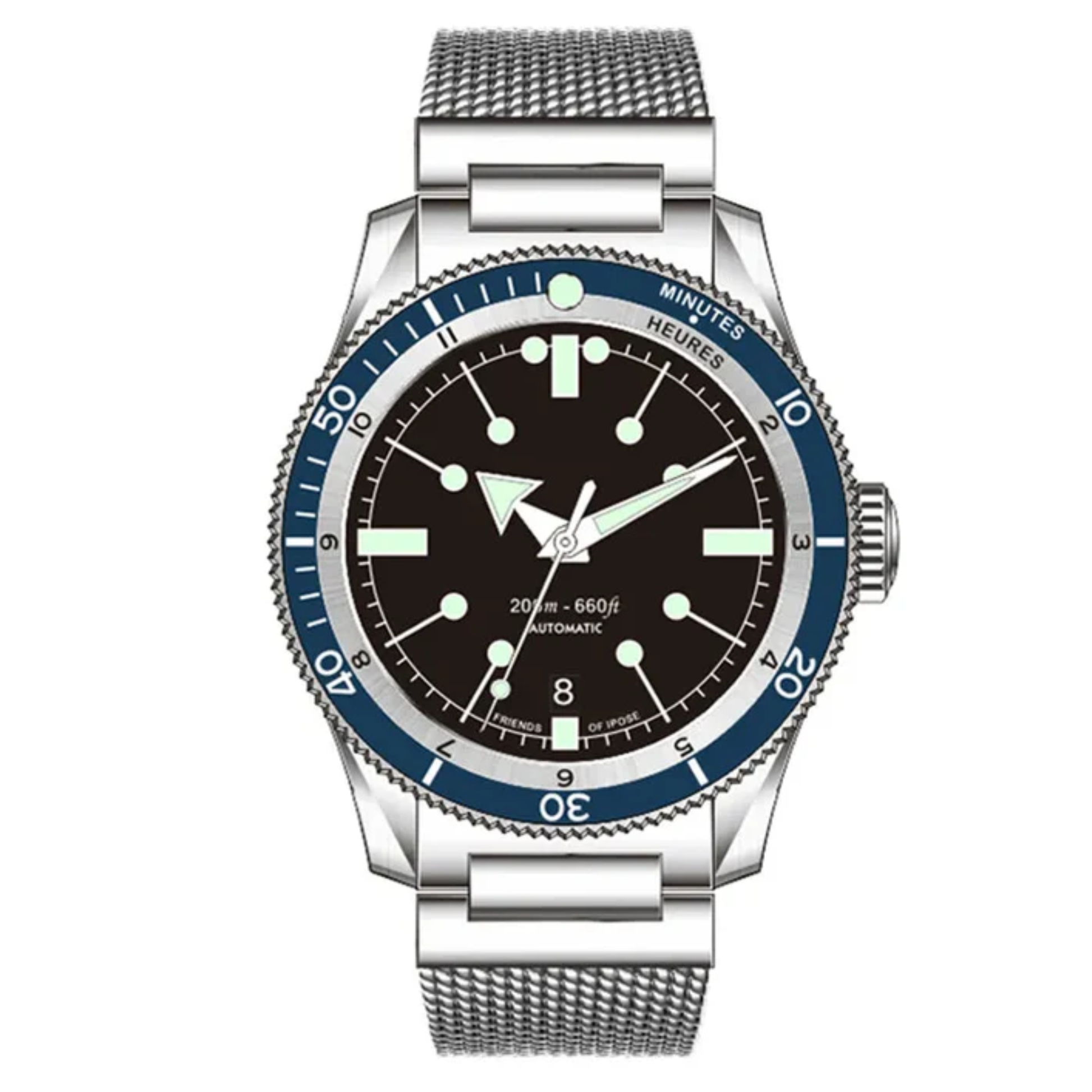 IXDAO 5303 Dive Watch for 40mm GMT Automatic with PT5000 Movement