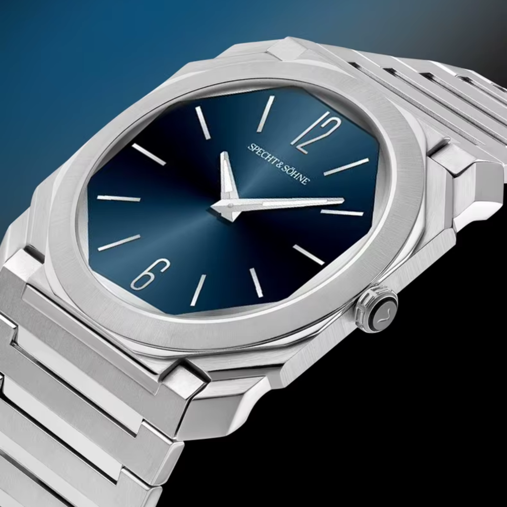 Specht & Söhne 38MM Square Watch For Men Ultrathin Stainless Steel Quartz Watch - Scimitar
