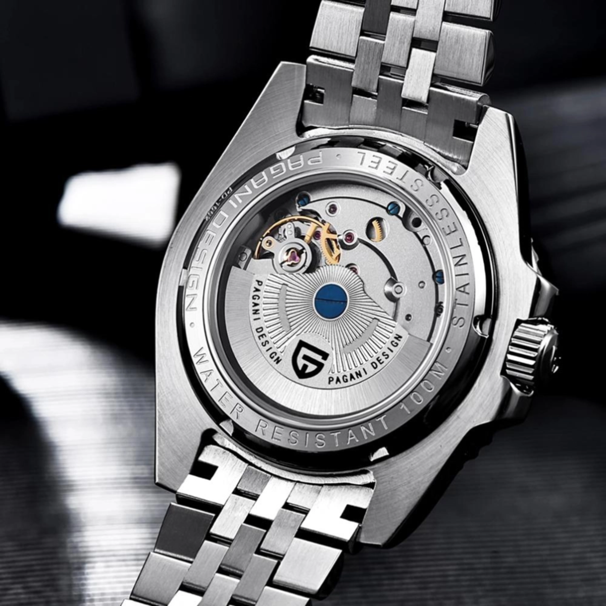 PAGANI DESIGN PD-1662 Automatic GMT Mechanical Stainless Steel Jubilee Bracelet