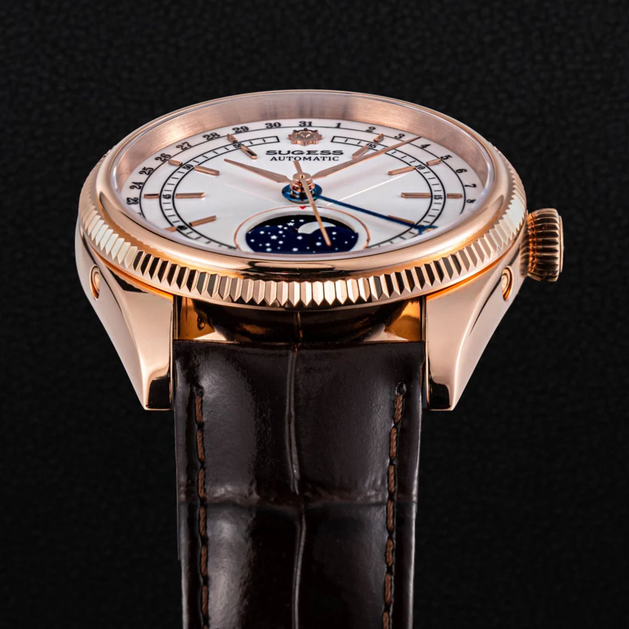 MoonPhase Master S452 Stainless-Steel Light White Dial