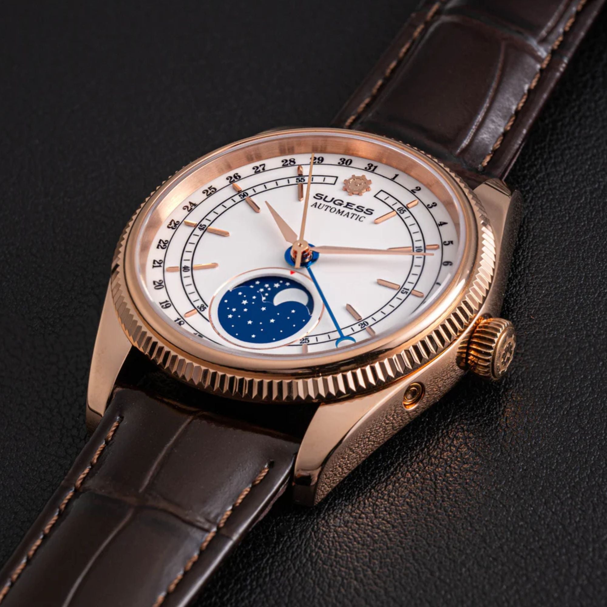 MoonPhase Master S452 Stainless-Steel Light White Dial