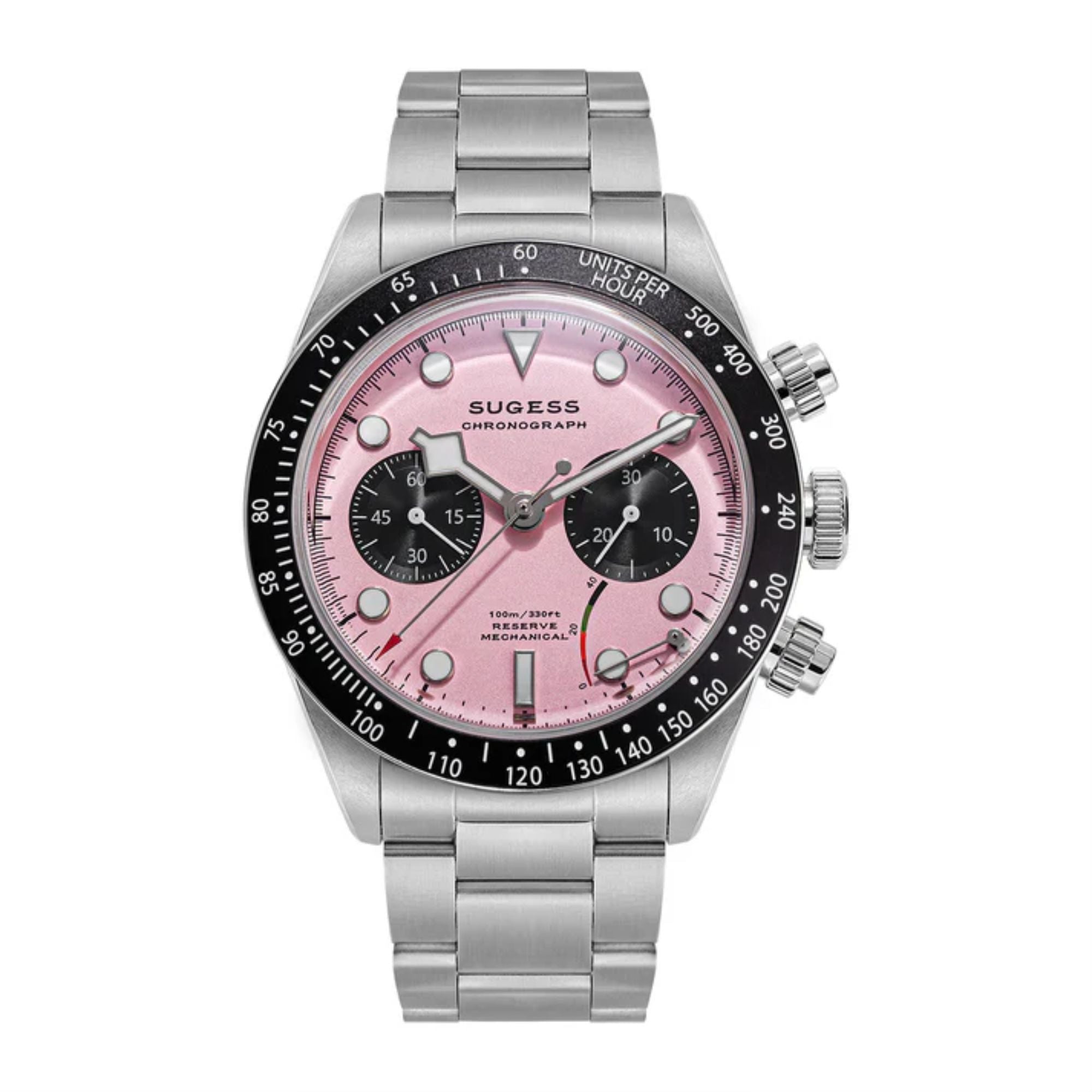 Chrono Heritage S457 Chronograph Power Reserve Pink Panda Dial