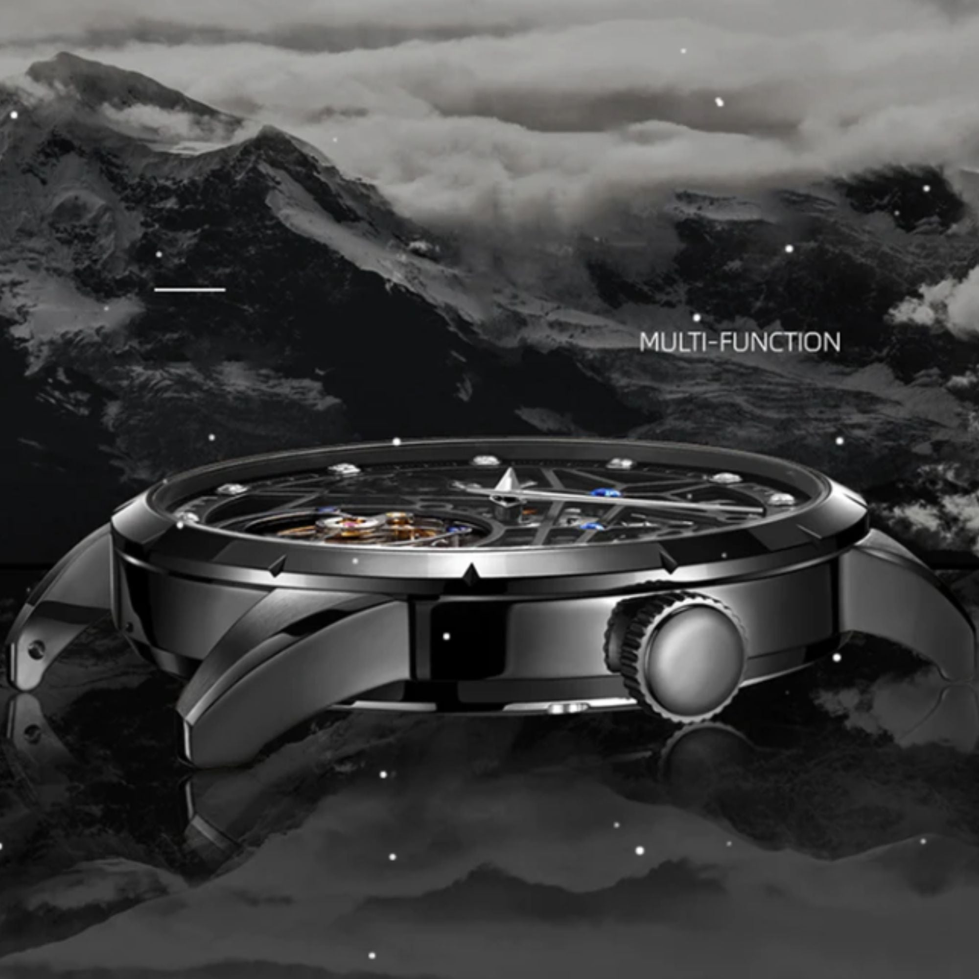 AESOP Skeleton Original Tourbillon Watch 5ATM Waterproof 7018