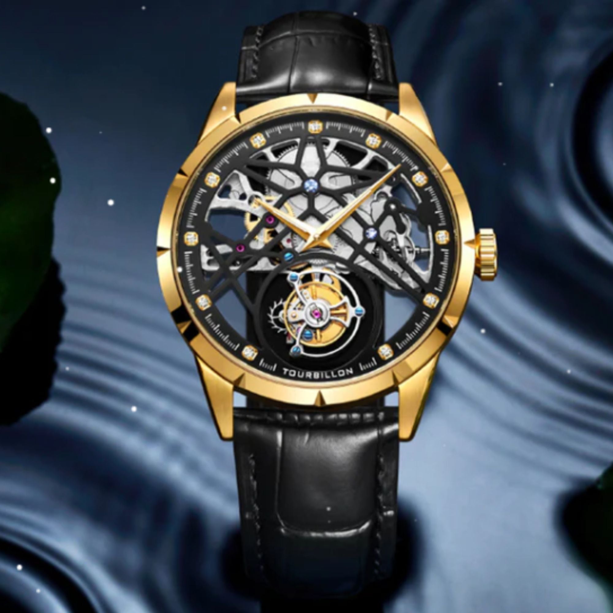 AESOP Skeleton Original Tourbillon Watch 5ATM Waterproof 7018