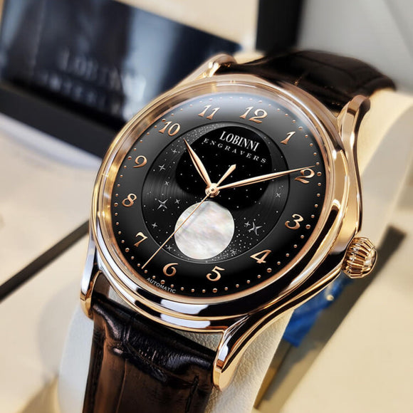 Lobinni Luxury Automatic Mens Wrist Watch - L18010