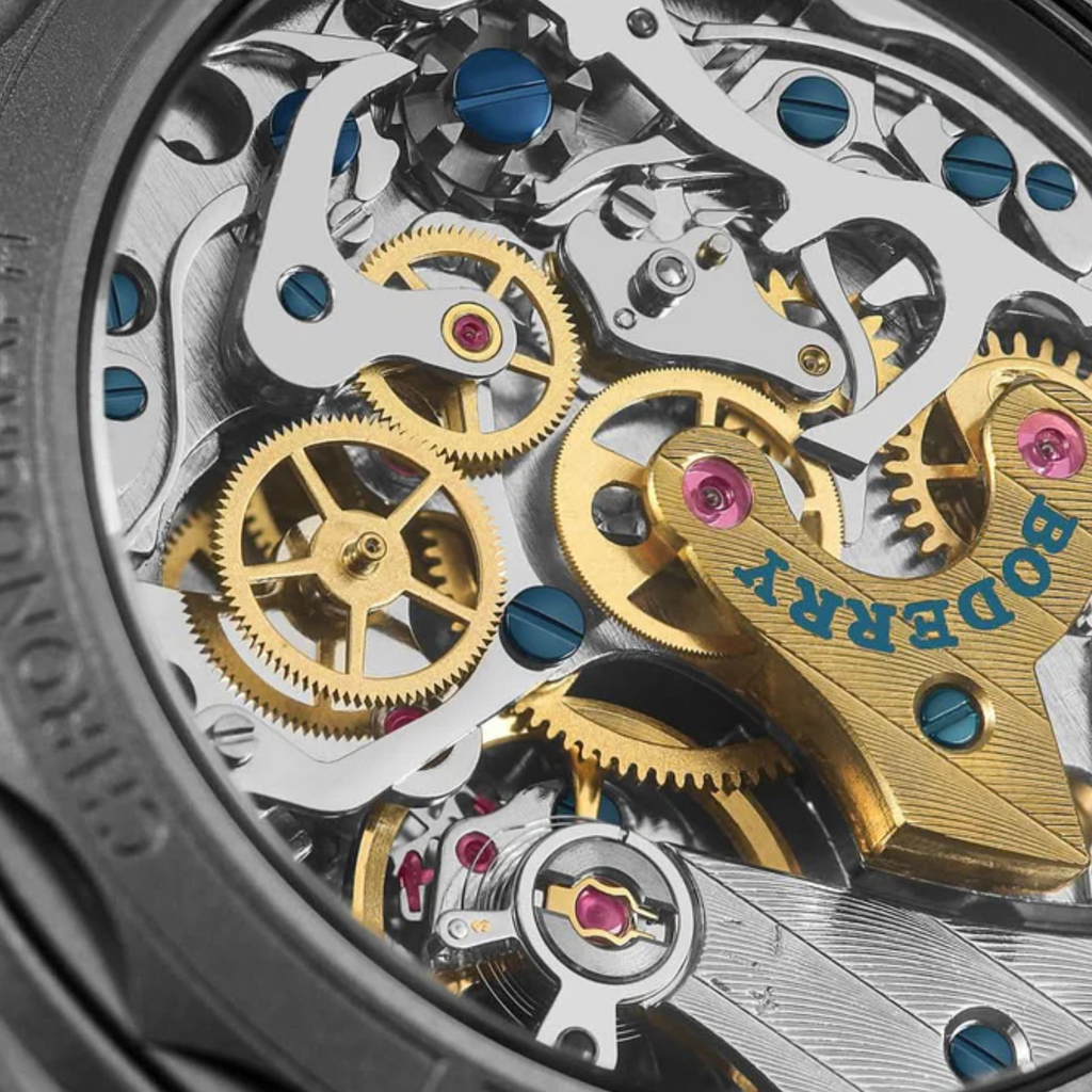VOYAGER Chronograph - Titanium Mechanical Field Watch, 100M Water Resistant | Cream - DREAM WATCHES