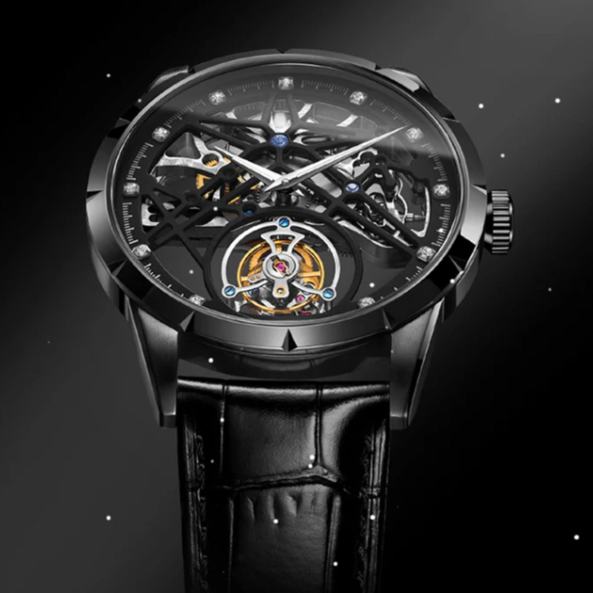 AESOP Skeleton Original Tourbillon Watch 5ATM Waterproof 7018
