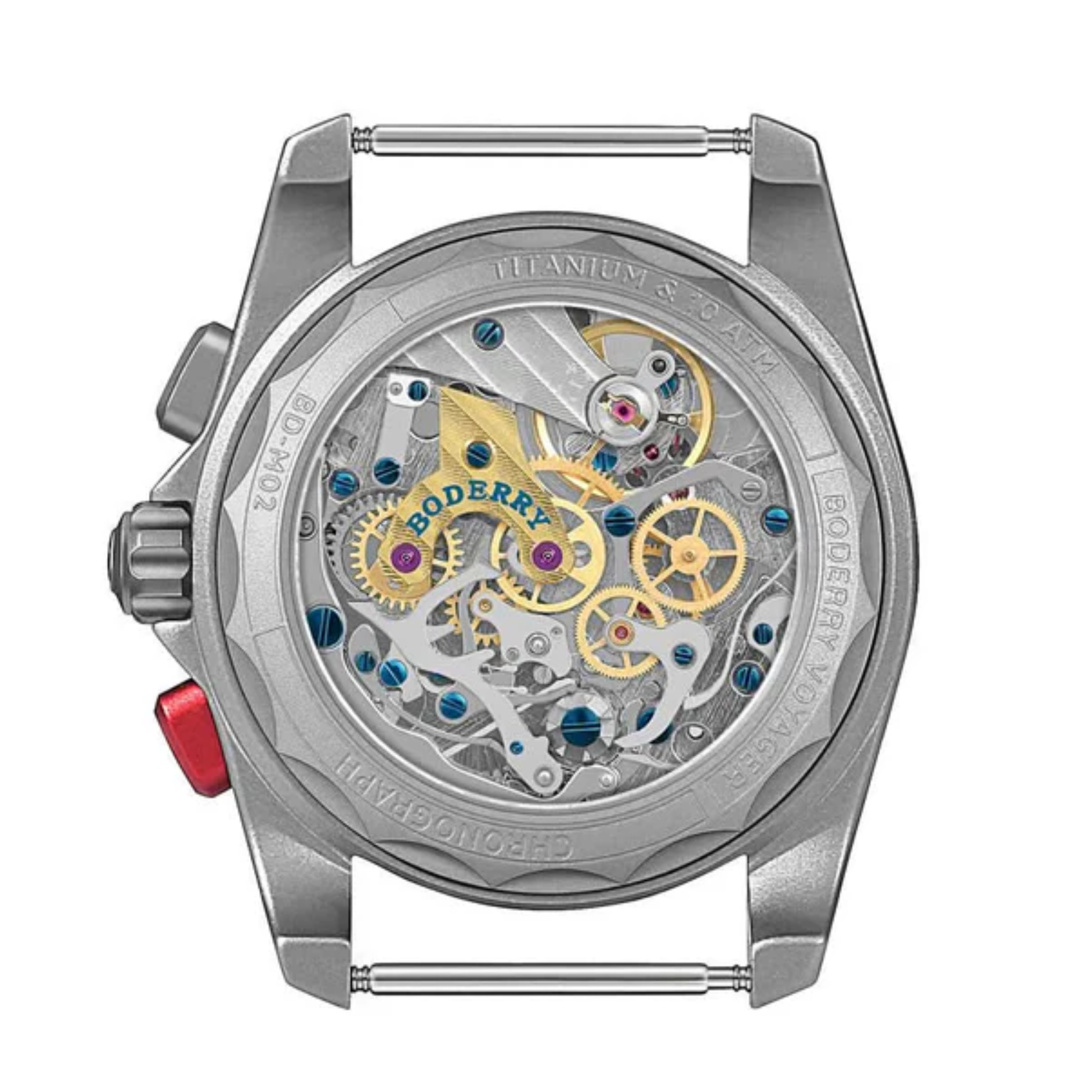 VOYAGER Chronograph - Titanium Mechanical Field Watch, 100M Water Resistant | Cream - DREAM WATCHES