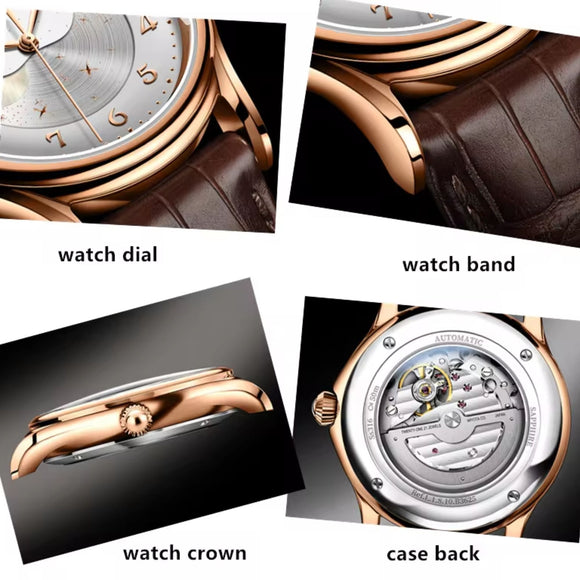 Lobinni Luxury Automatic Mens Wrist Watch - L18010