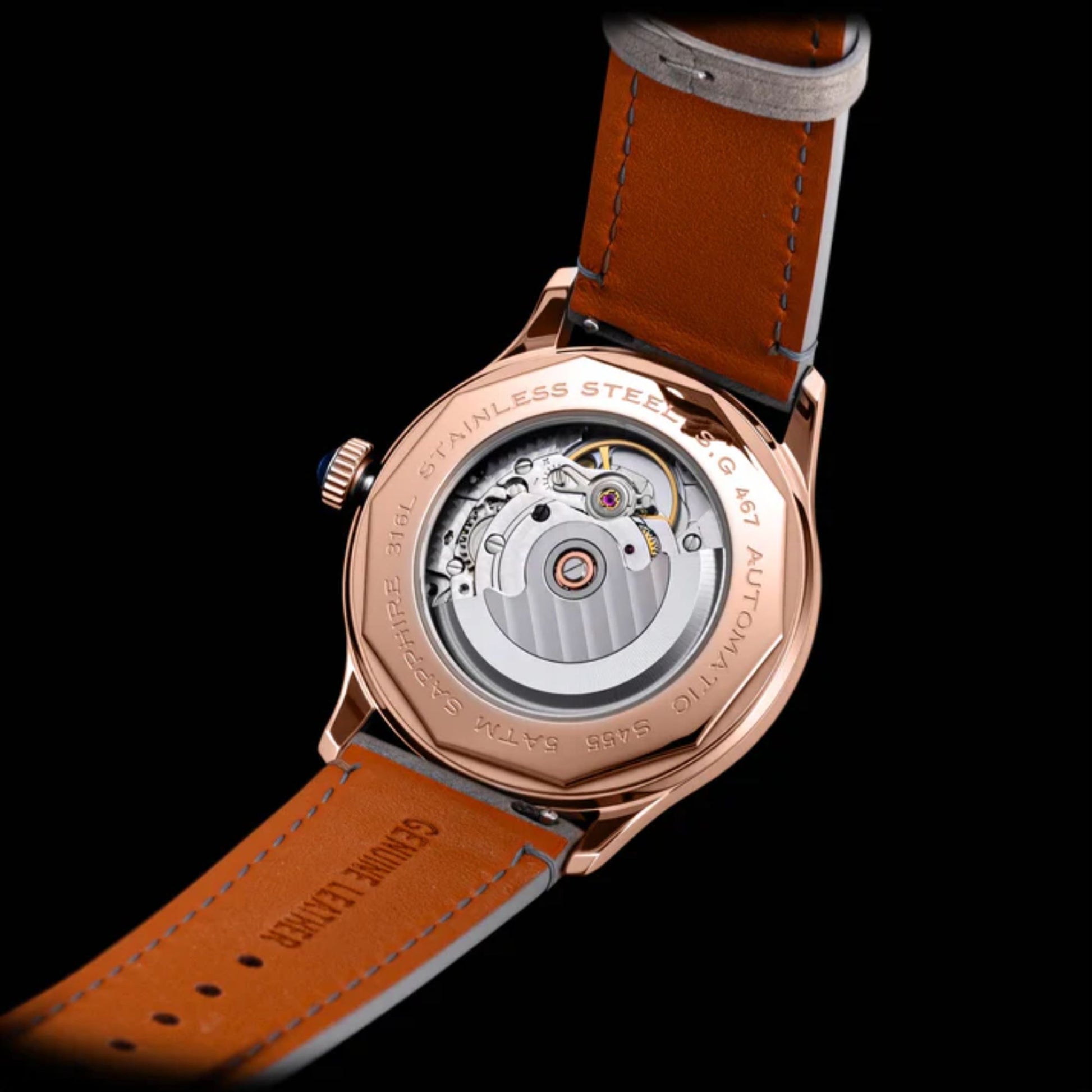 Heritage S455 Ivory Dial Rose Gold Automatic