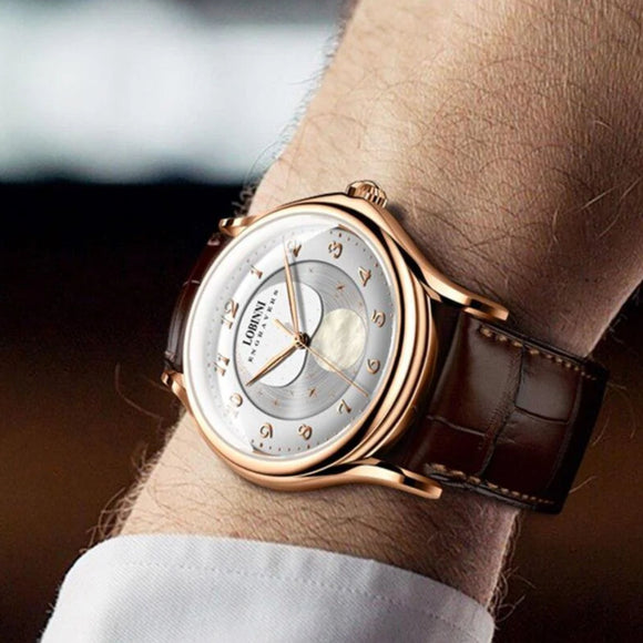 Lobinni Luxury Automatic Mens Wrist Watch - L18010