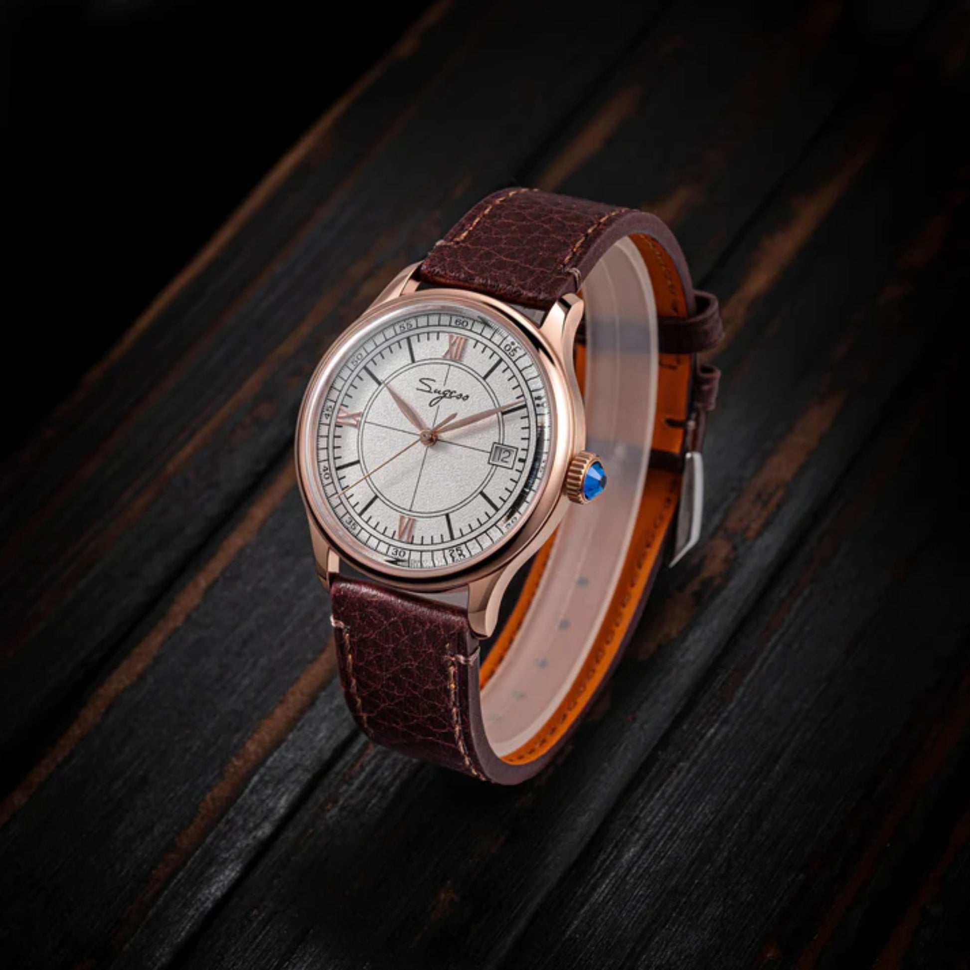 Heritage S455 Ivory Dial Rose Gold Automatic