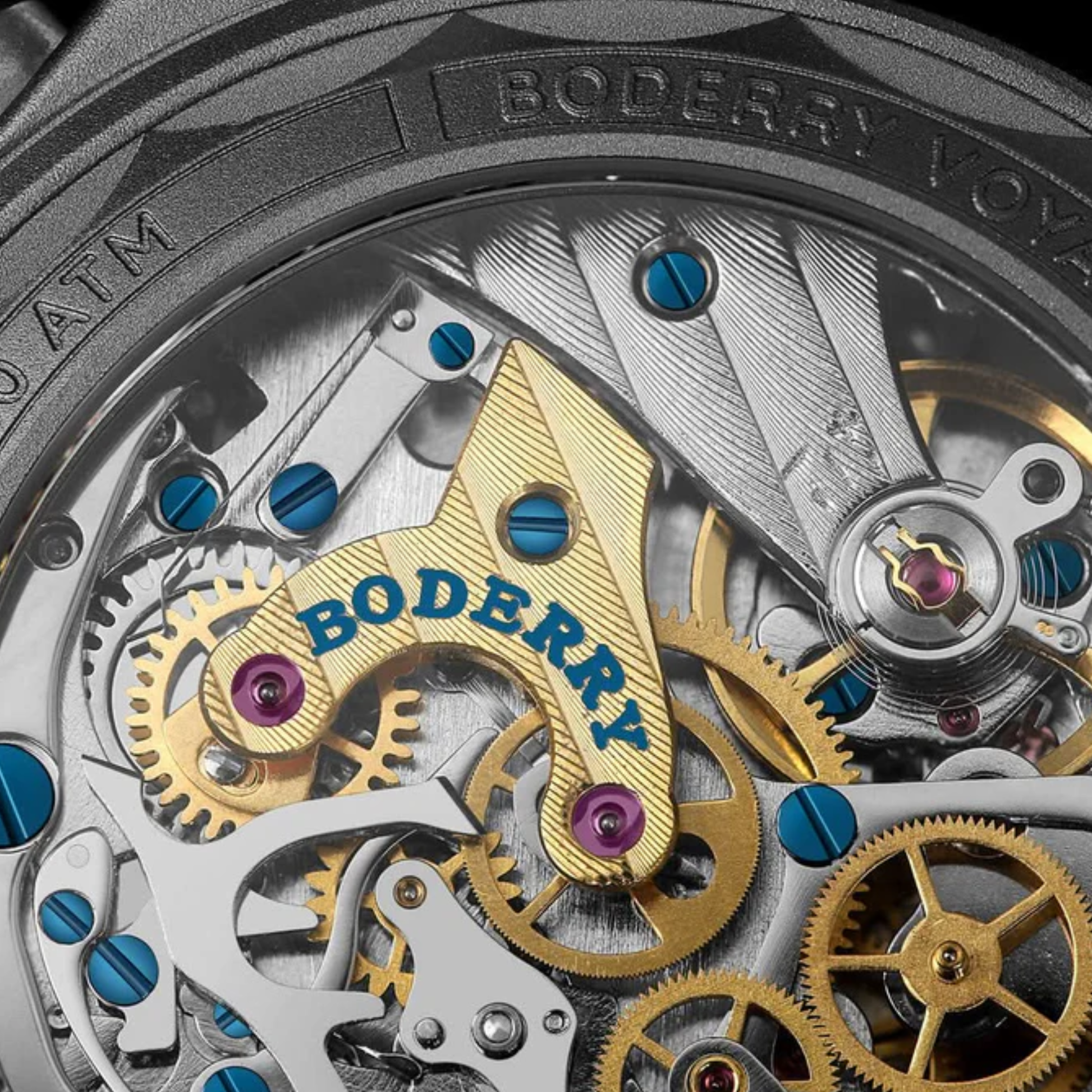 VOYAGER Chronograph - Titanium Mechanical Field Watch, 100M Water Resistant | Cream - DREAM WATCHES