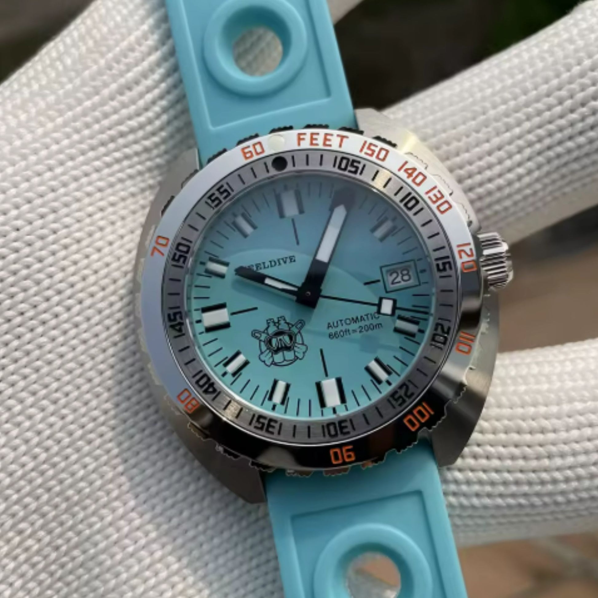 Steeldive SD1967 Sub-300T Men's 43MM 200M Waterproof Dive Watch NH35 Automatic Mechanical Watch Sapphire Crystal Luminous Business Watch