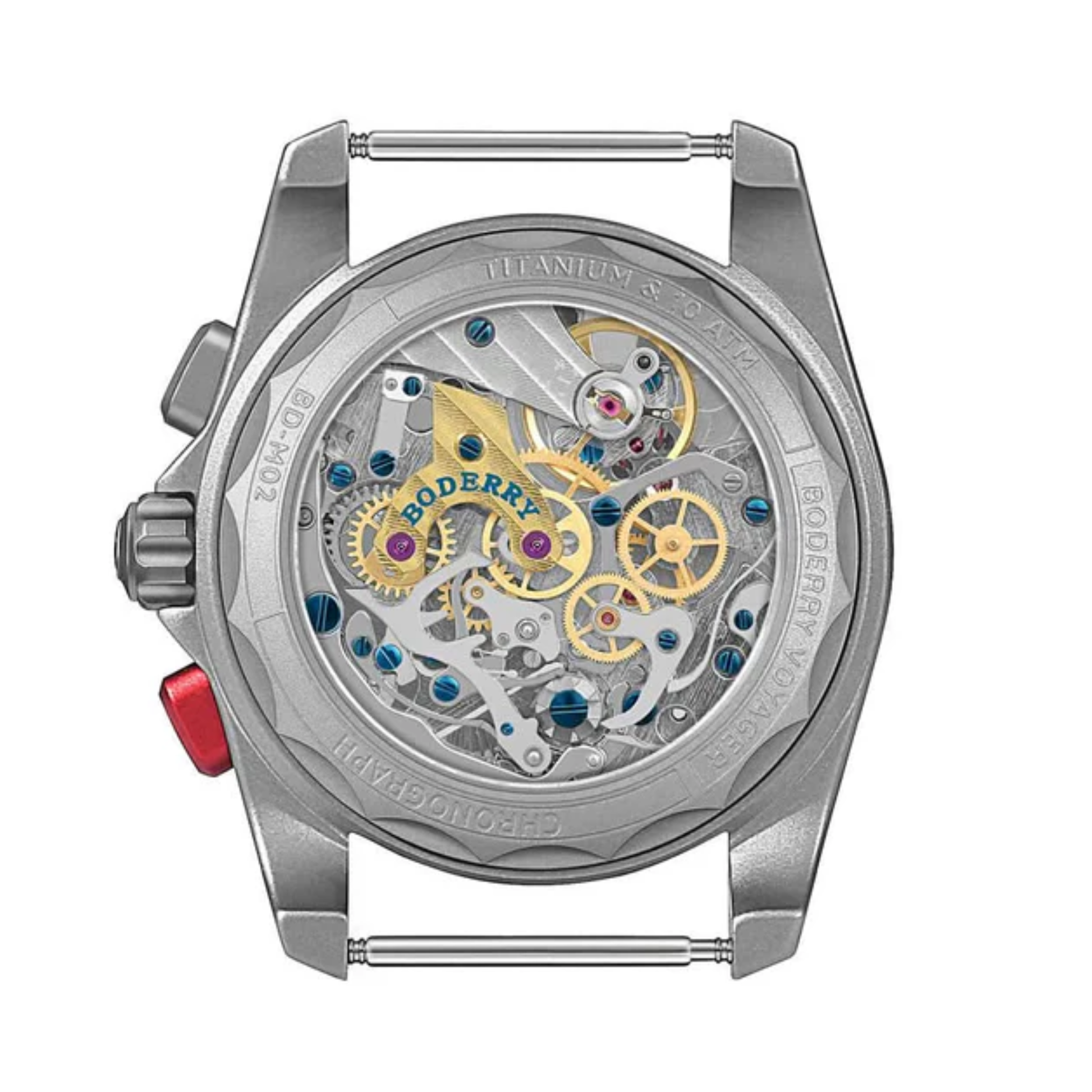 VOYAGER Chronograph - Titanium Mechanical Field Watch, 100M Water Resistant | Grey - DREAM WATCHES