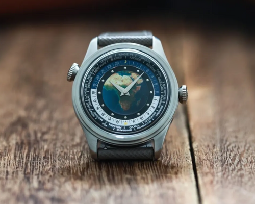 NEW MERKUR Dual Crown World casual manual mechanical watch steel watch Vintage Date Window