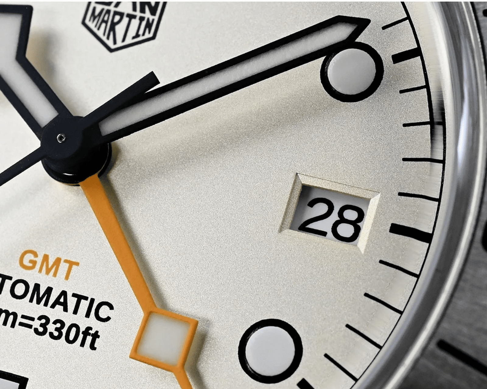 San Martin NH34 39mm BB GMT Watch SN0054GB - White Dial san martin watches india online