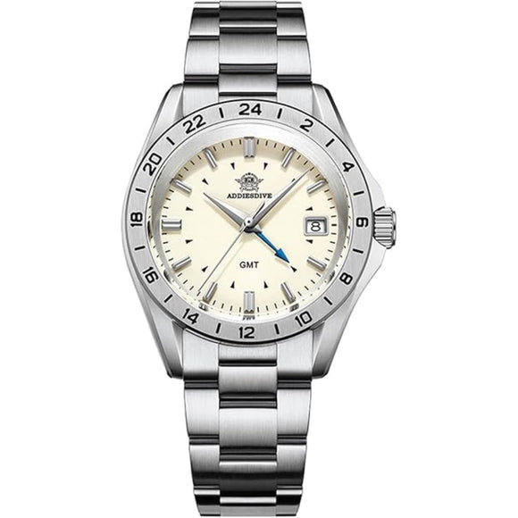 ADDIESDIVE 38mm GMT Quartz Watch AD2063 with Swiss Movement