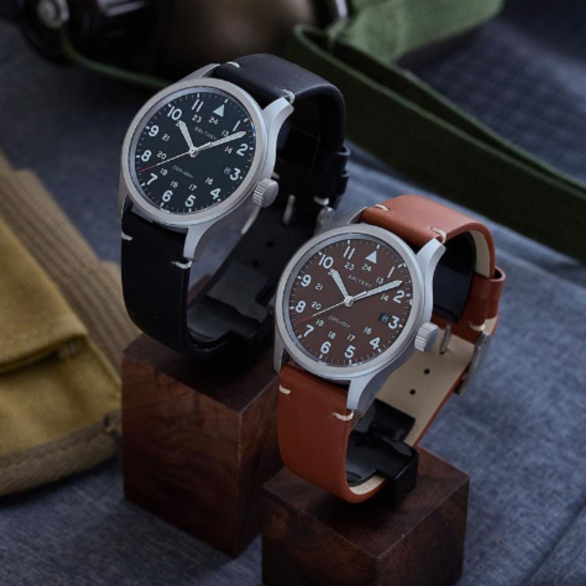 BALTANY Retro 39MM Date Men Quartz Field Watch S2082 - DREAM WATCHES