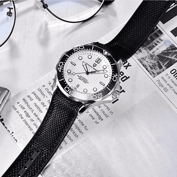 Premium Straps for PD-1685 Butterfly stainless steel Clasp 20mm - Black