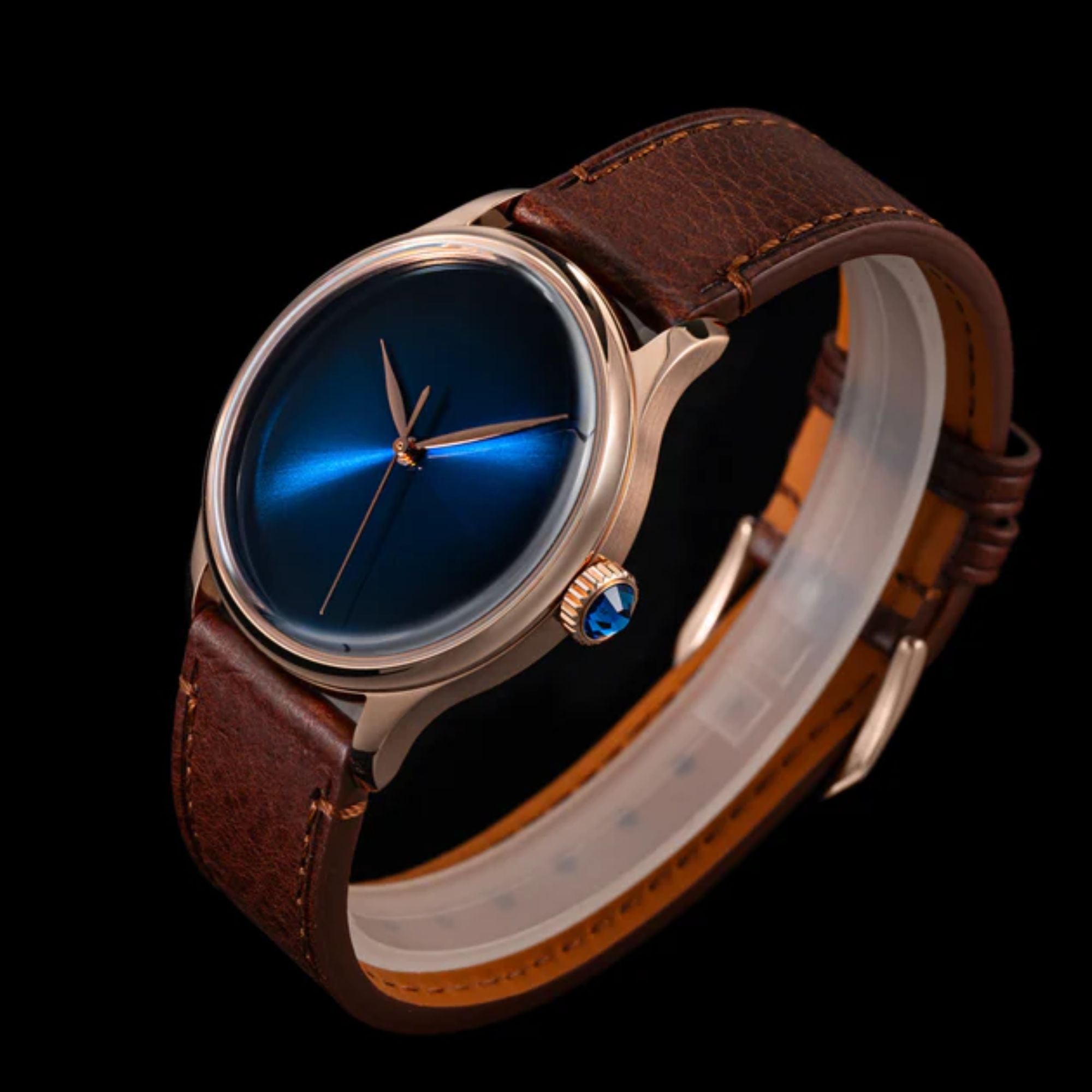 Heritage S455 Blue Dial Rose Gold Automatic