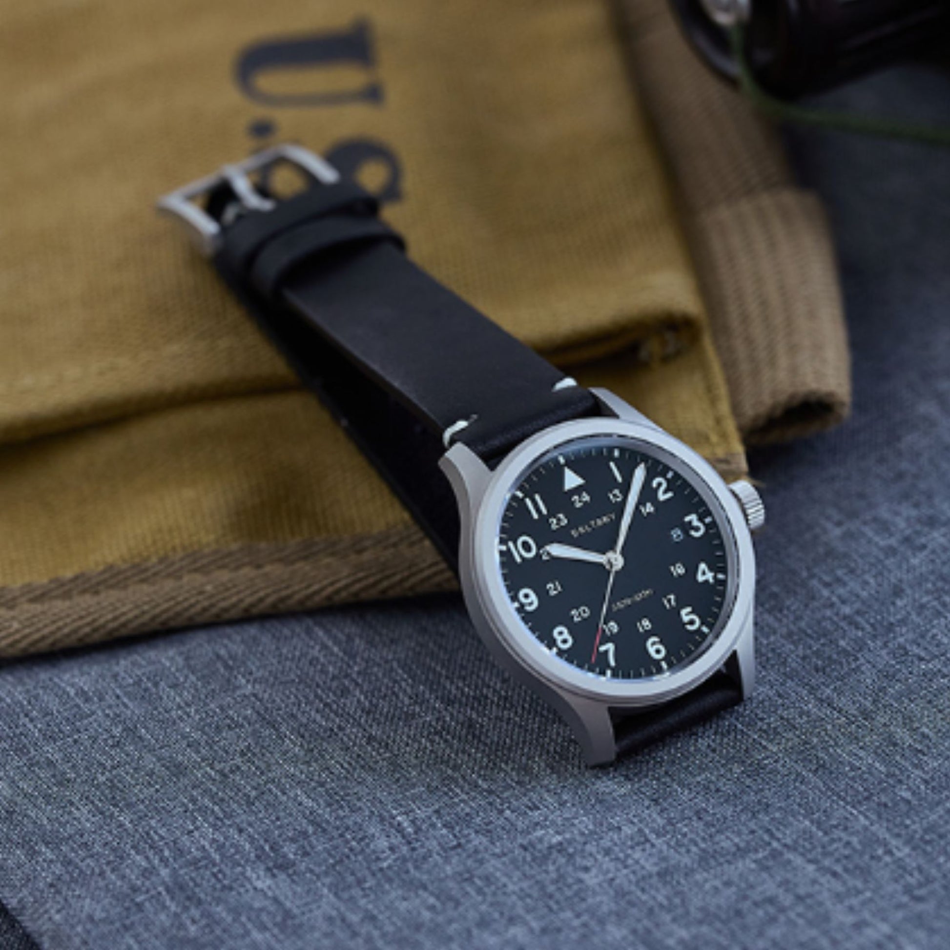 BALTANY Retro 39MM Date Men Quartz Field Watch S2082 - DREAM WATCHES