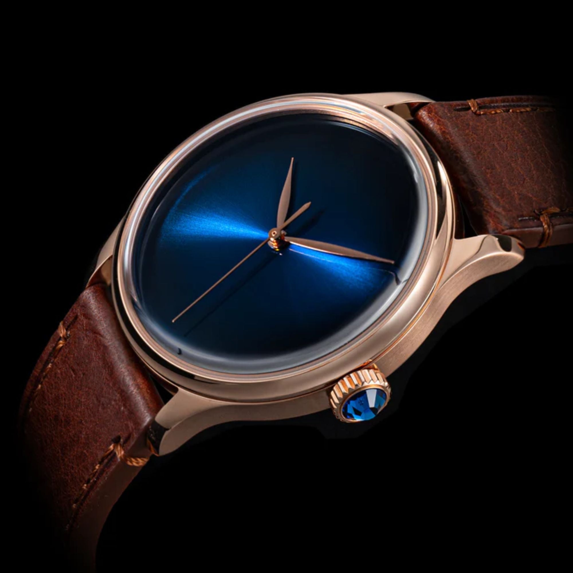 Heritage S455 Blue Dial Rose Gold Automatic