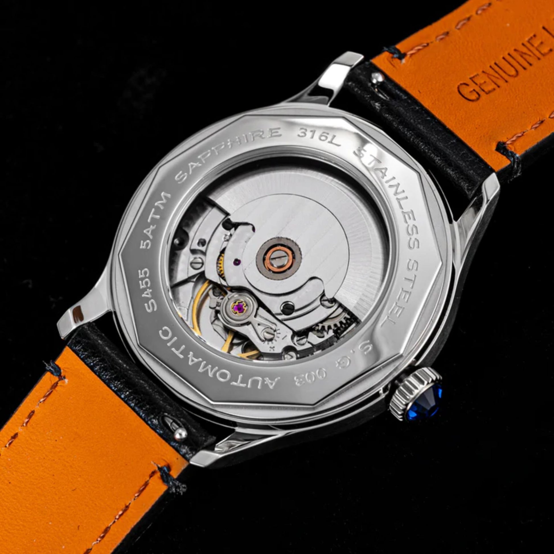 Heritage S455 Blue Dial Stainless Steel Automatic