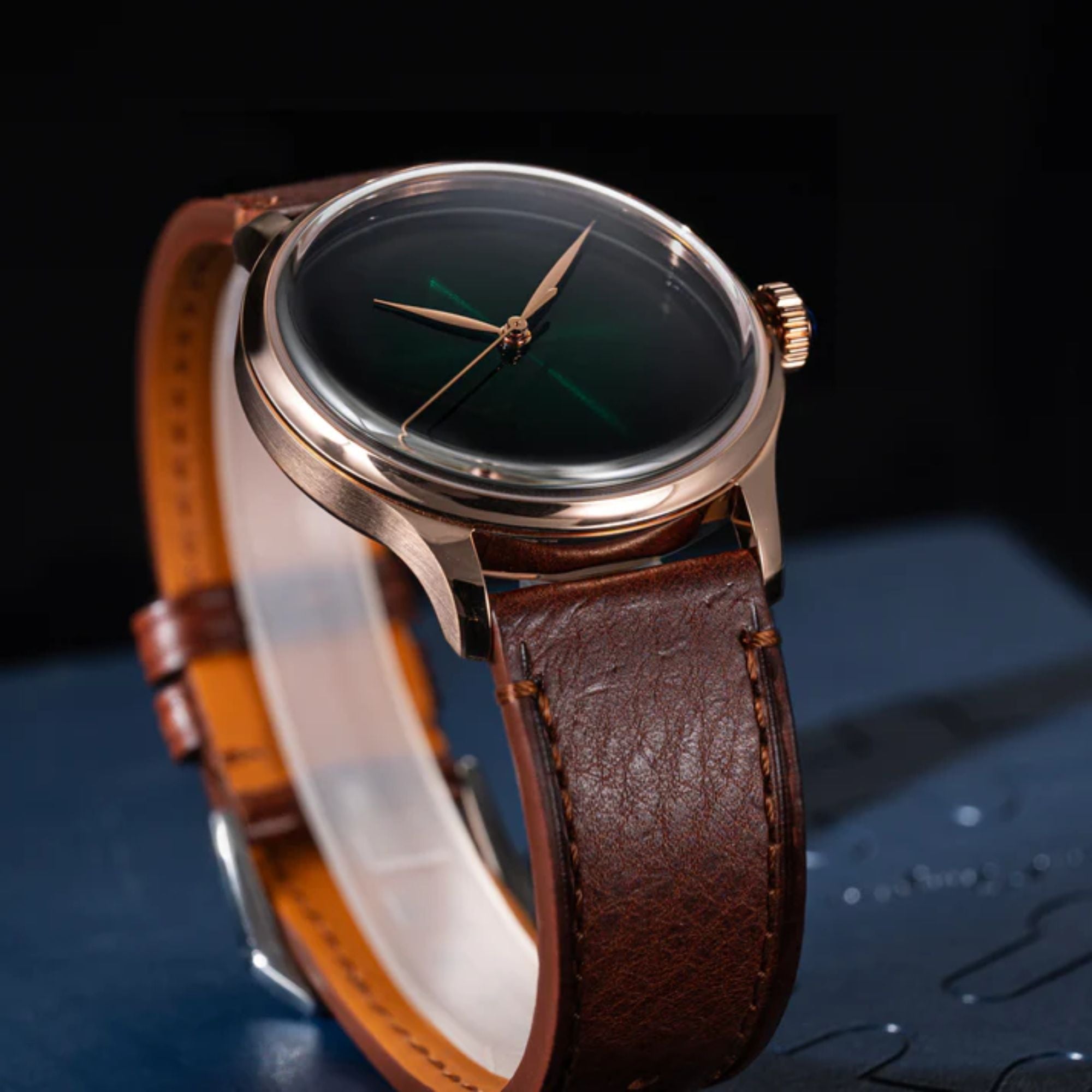 Heritage S455 Green Dial Rose Gold Automatic