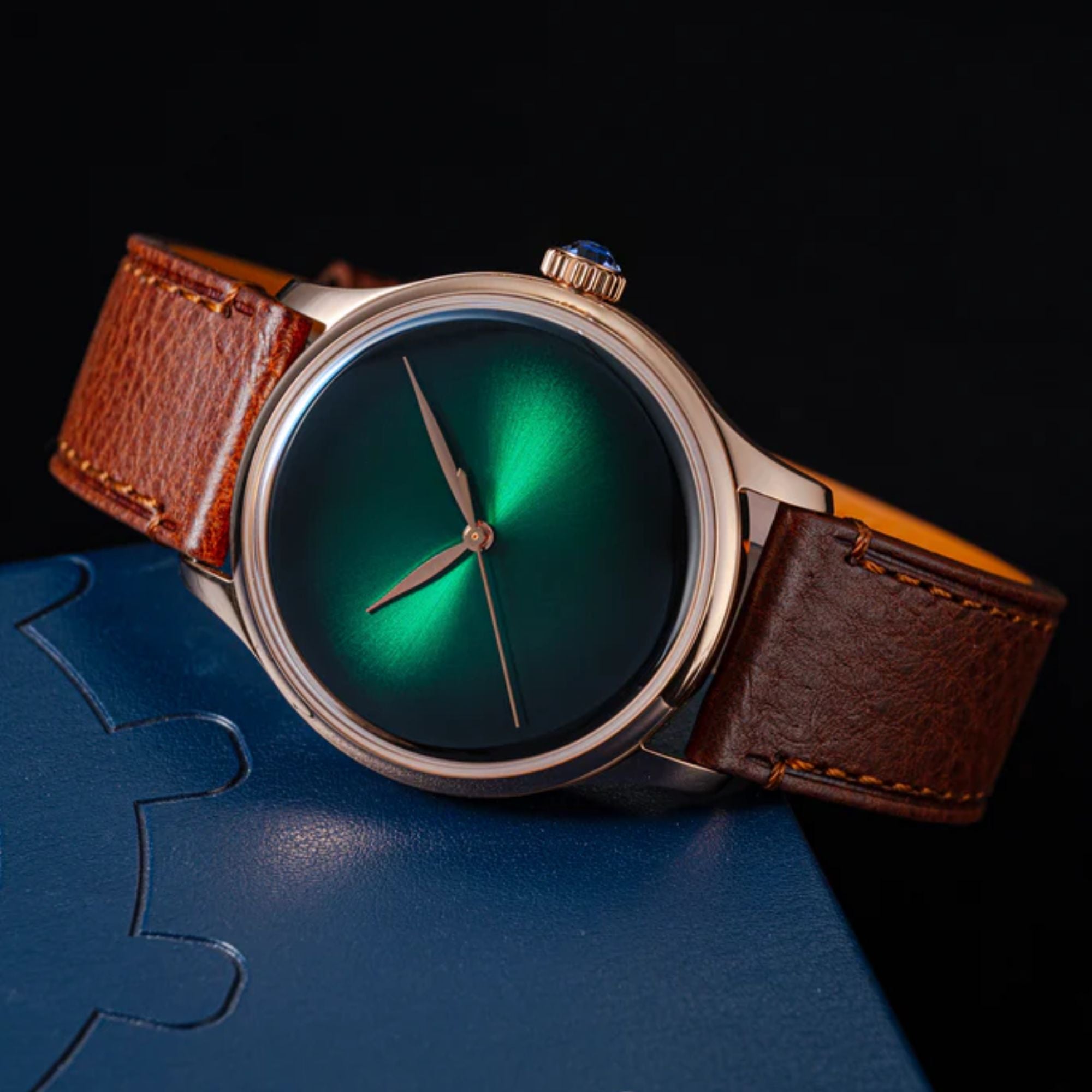 Heritage S455 Green Dial Rose Gold Automatic