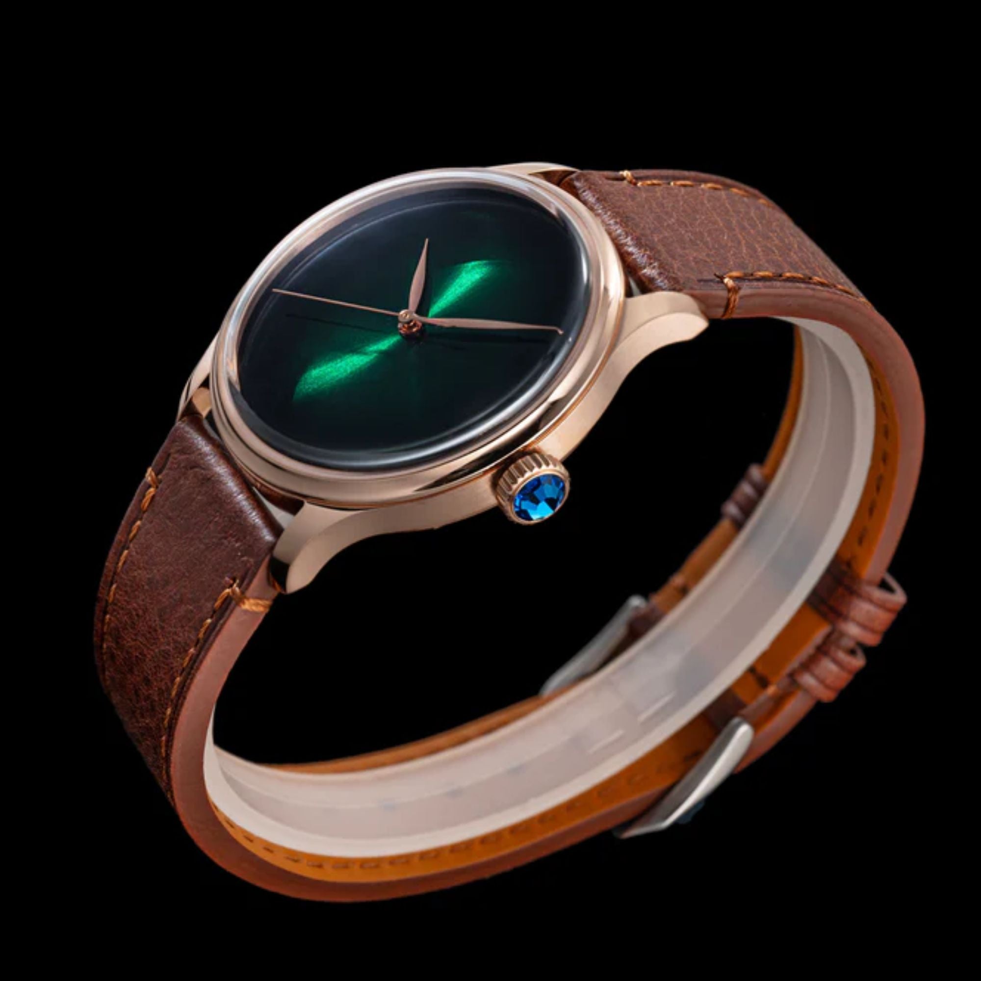 Heritage S455 Green Dial Rose Gold Automatic