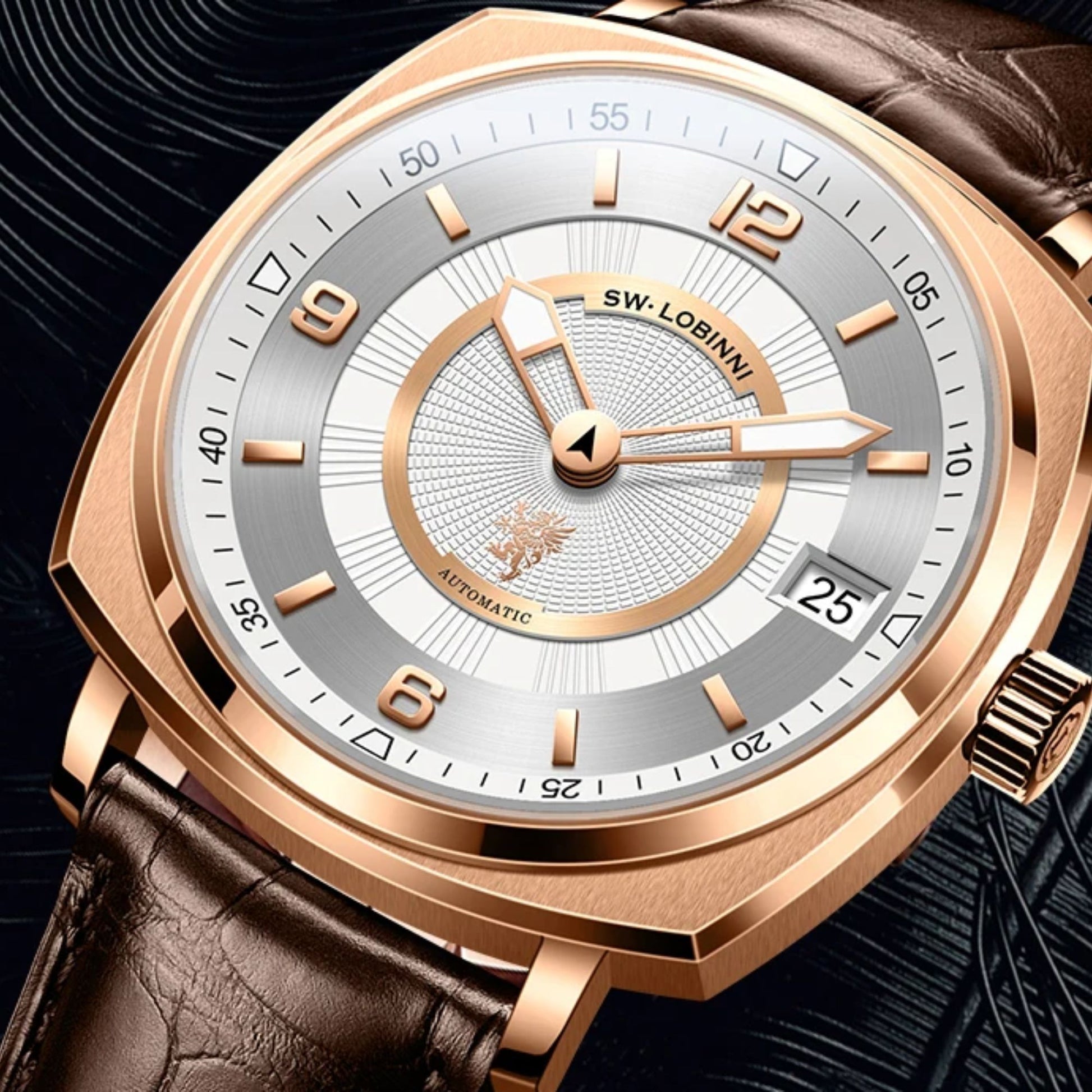 LOBINNI Men Watch,Mens Automatic Watches Fashion Waterproof Mechanical Wristwatches Switzerland Clock Sapphire Top Luxury Brand - 16055