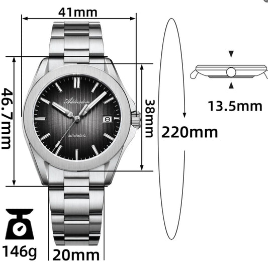 ADDIESDIVE 38mm NH35 Automatic Watch AD2080