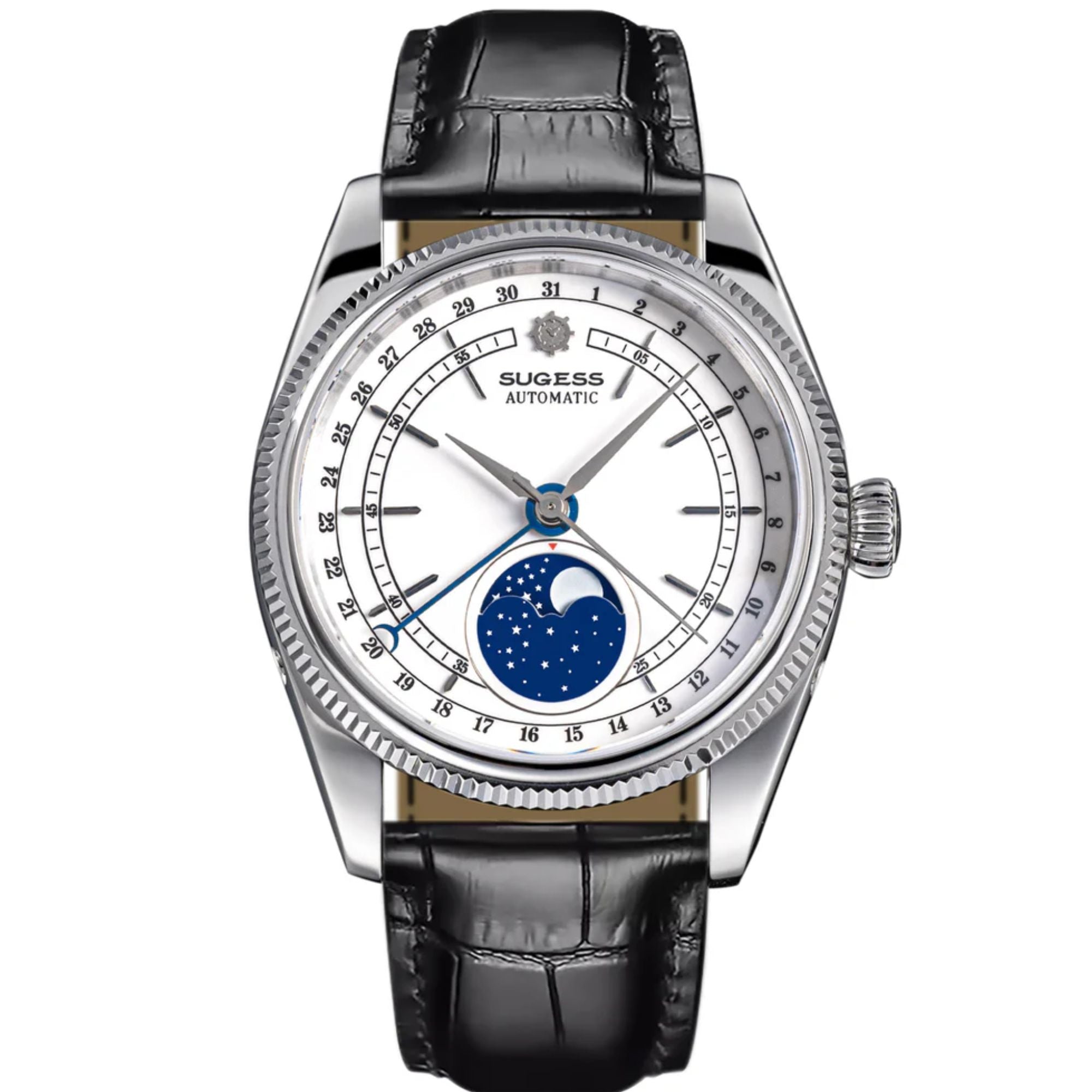 MoonPhase Master S452 Stainless-Steel Light White Dial