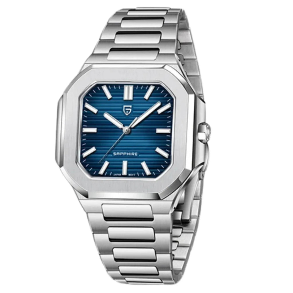 PAGANI DESIGN PD-YS019 Men's 37MM Stainless Steel Sports Waterproof Business Wrist Watch with Seiko VH31 Sweep Seconds - Cubitus - DREAM WATCHES