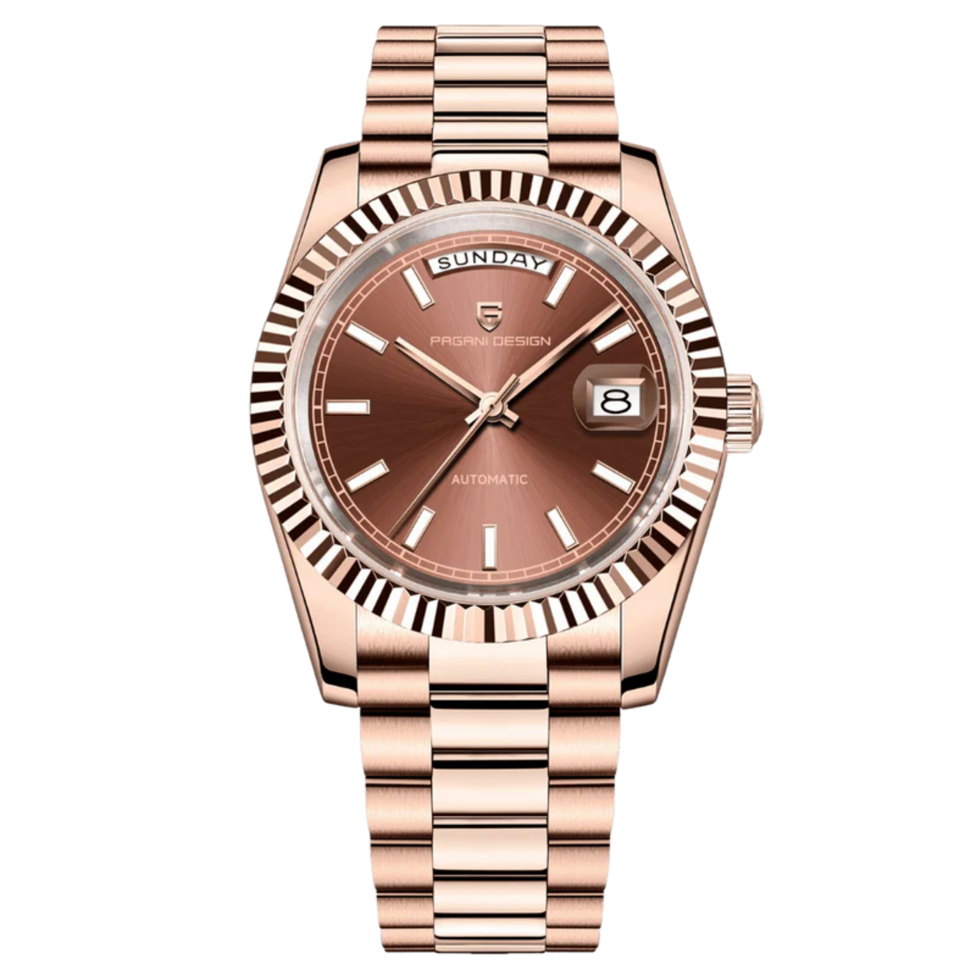 Pagani Design PD-1752 Presidential Day-Date Automatic Movement (ST-16) | Stainless Steel 36 MM Watch